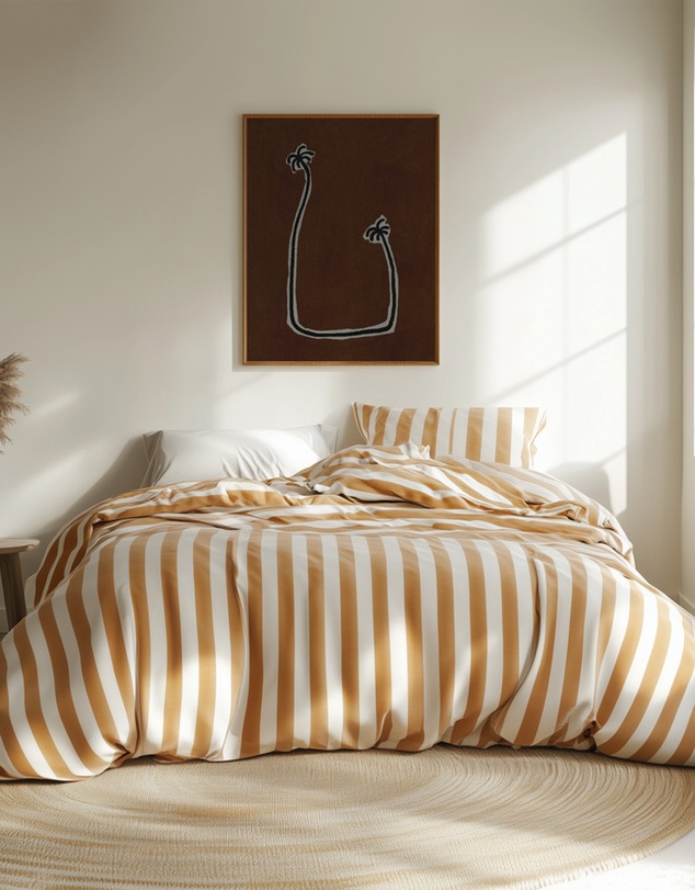 Olive et Oriel - Soul Bound - Brown by Shatha Al Dafai Art Print
