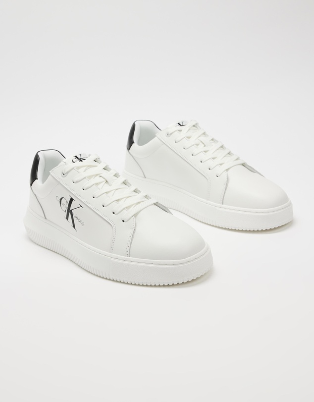 Calvin Klein - Chunky Cupsole Mono Leather Sneakers - Men's
