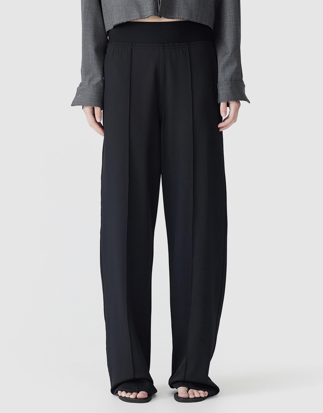Bassike - Elastic Detail Twill Pants