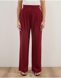 Atmos&Here - Ellie Pleated Wide Leg Pants