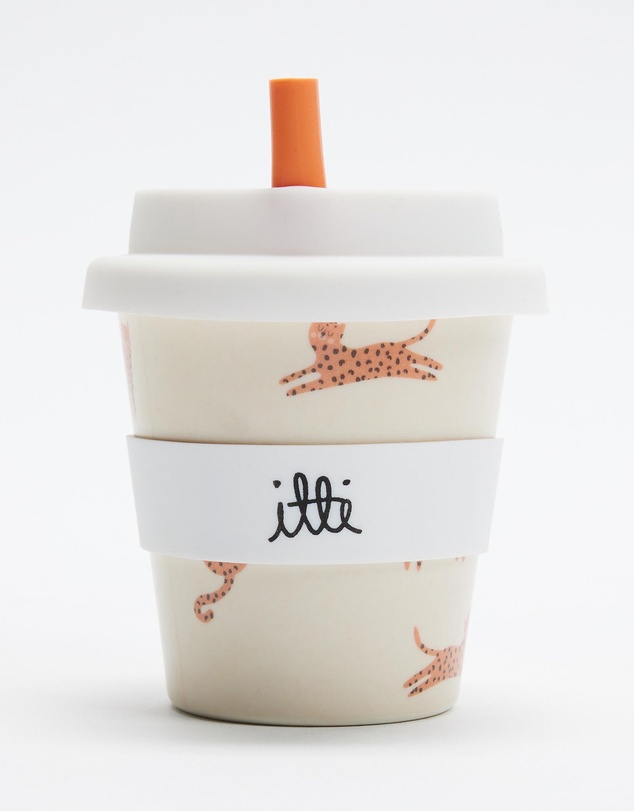 itti bitti - Bamboo Reusable Baby Cino Cup With 2 Straws - Babies-Kids