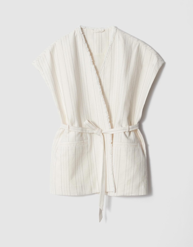 & Other Stories - Raw-Edge Wrap Waistcoat