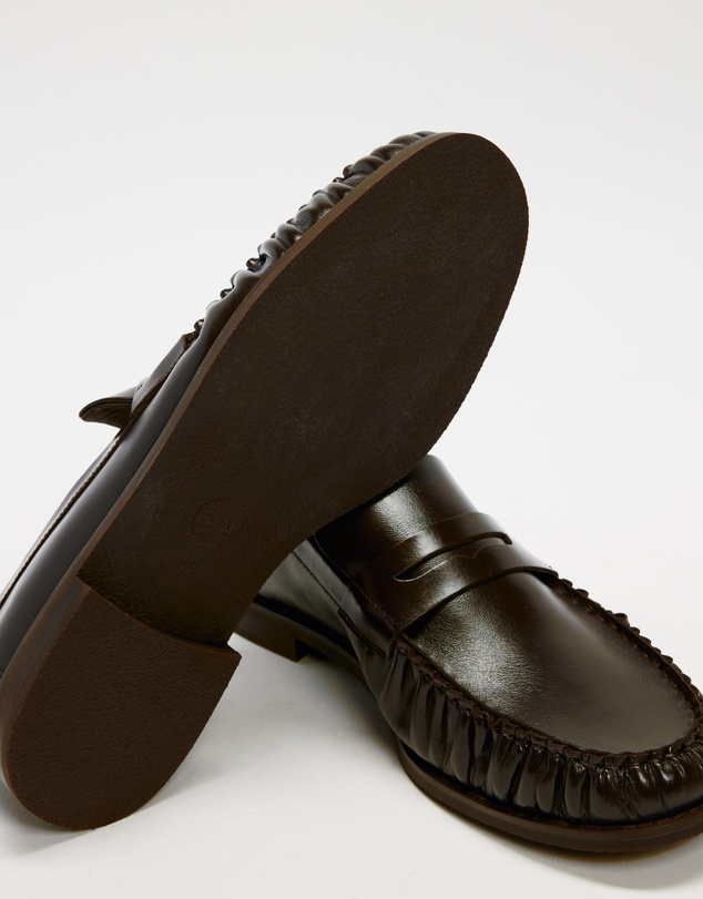 AERE - Leather Penny Loafers - Men's
