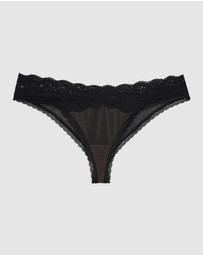 Passionata - Brooklyn Cheeky Cut Tanga Brief with Lace