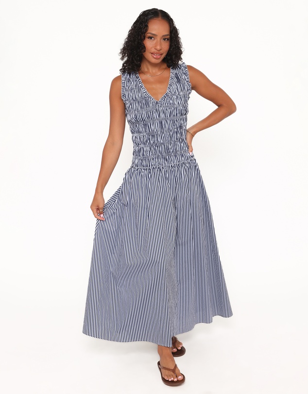 Petal & Pup - Kirrilee Maxi Dress - Blue Stripe