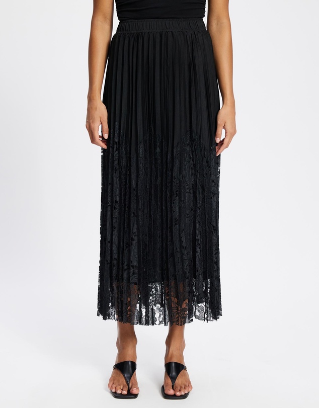 Mossée - Ailani Pleated Lace Skirt