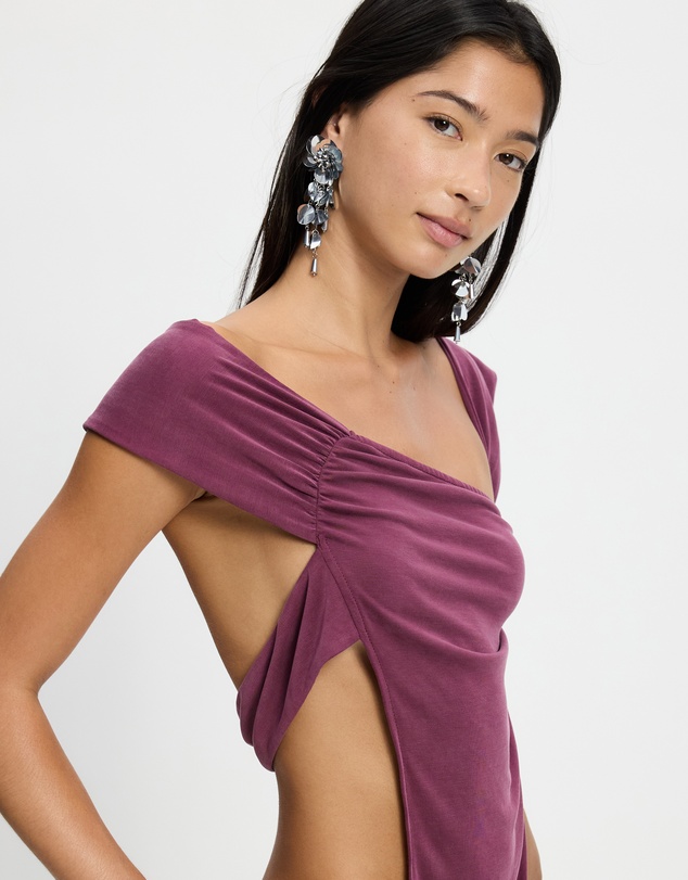 Jaded London - Cupro Draped Top