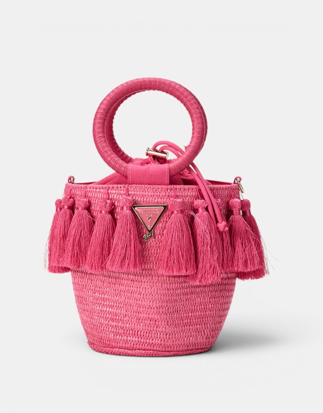GUESS - Straw Bucket Bag