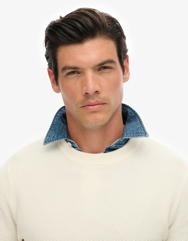 Superdry - Light Weight Cotton Texture Jumper