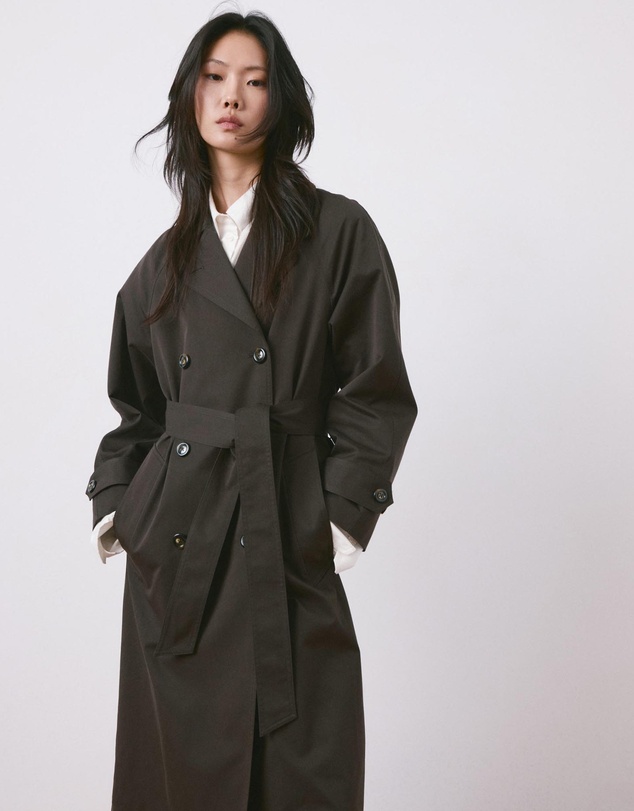 M.N.G - Long Double-Breasted Trench Coat