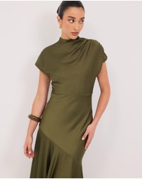 Calli - Easton Satin Midi Dress