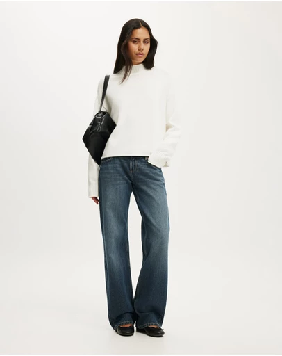 Cotton On - Mila Mock Neck Sweater