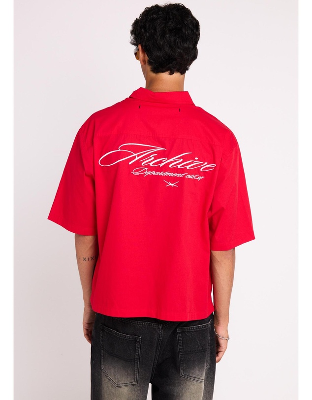 Black Noise White Rain - Script Short Sleeve Shirt