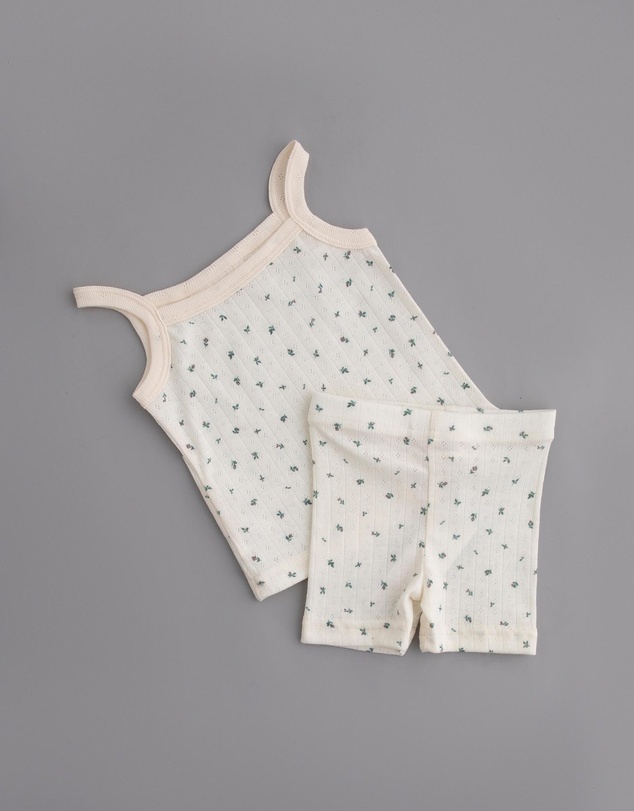 Tiny Trove - Vivi Cotton Rib Pointelle Set - Babies