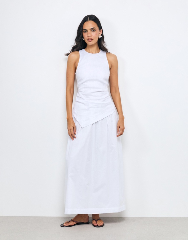 AERE - Frankie Asym Panel Midi Dress