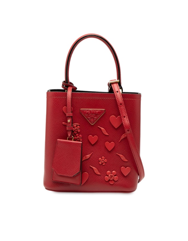 Pre-Loved by Azura Reborn - Pre-Loved Small Embellished Saffiano Cuir Panier Satchel
