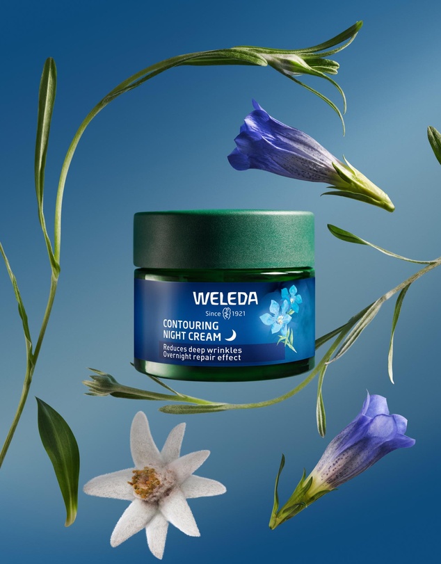 Weleda - Contouring Night Cream - Blue Gentian & Edelweiss, 40ml