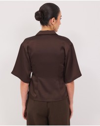 Calli - Easton Satin Shirt