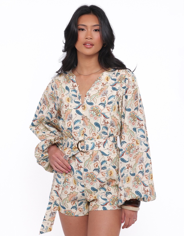 Petal & Pup - Soul Belted Playsuit - Paisley