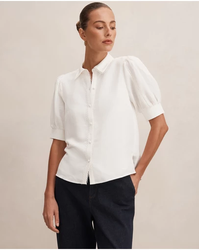 Forever New - Finley Trim Detail Blouse