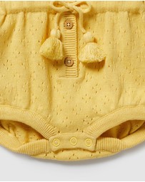 Wilson & Frenchy - Organic Knitted Tie Bodysuit - Babies