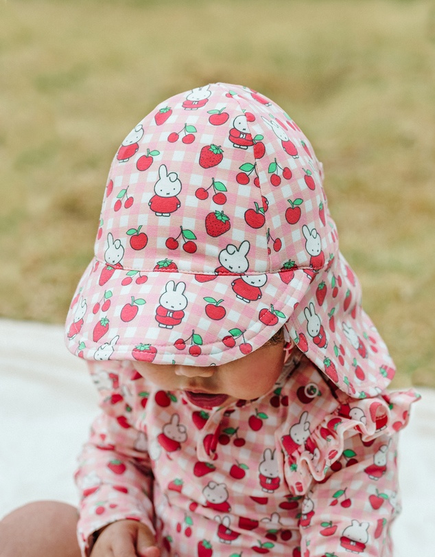 Kynd Baby - Miffy Sunny Hat in Berry Check