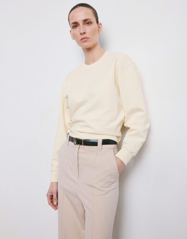 M.N.G - Round-Neck Cotton Sweatshirt