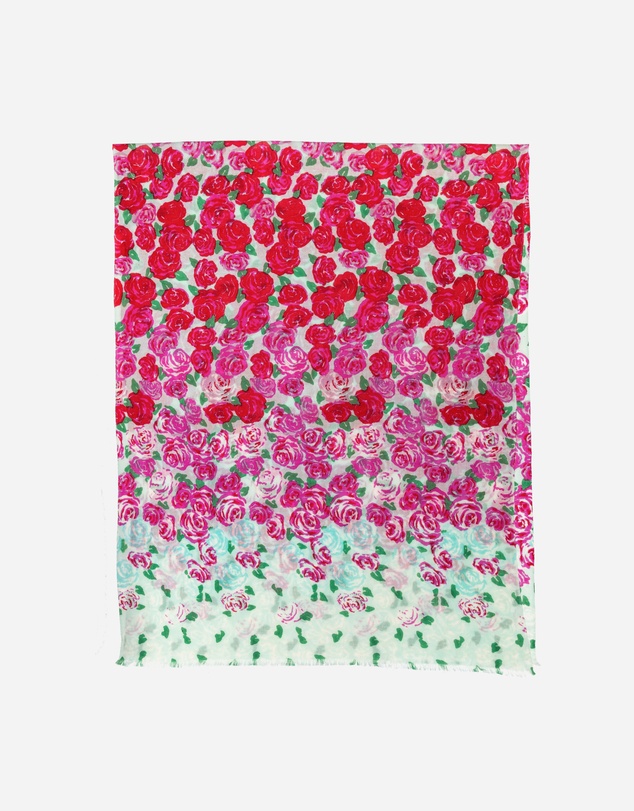 Ozwear Connection Uggs - 100% Australian Wool Print Scarf Rosy Rose Flower