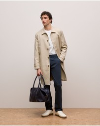 Trenery - Terra Leather Trimmed Travel Bag in Night Sky