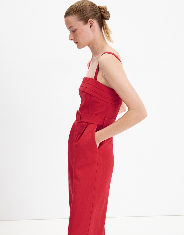 M.N.G - Belt Linen Jumpsuit