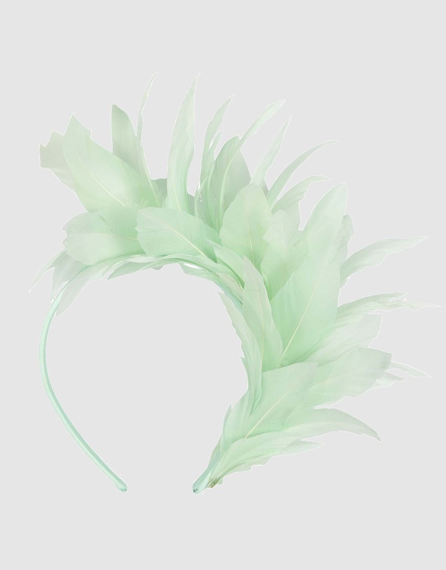 Max Alexander - Modern Mint Green Racing Fascinator