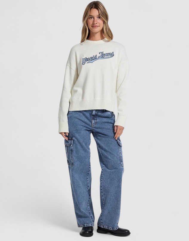 GUESS - GUESS JEANS Long Sleeves Crew Neck Sweater