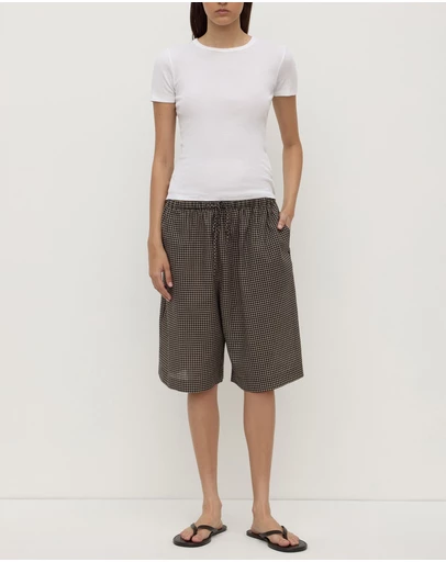Assembly Label - Harriet Check Shorts