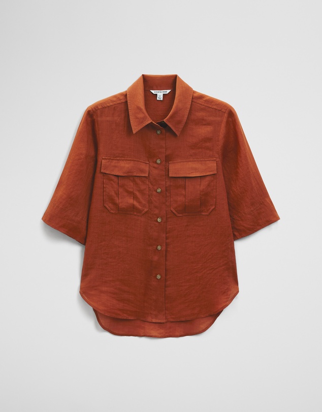 Country Road - Ramie Utility Blouse