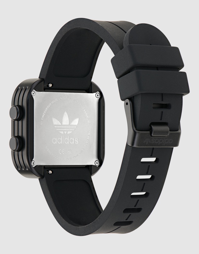 adidas Originals - Adaptik One 38mm Black Silicone Strap Watch