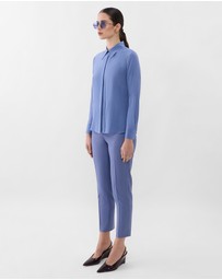 Farage - Single Pleat Silk Shirt