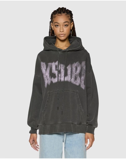 Ksubi - World Tour Oh G Hoodie Charcoal