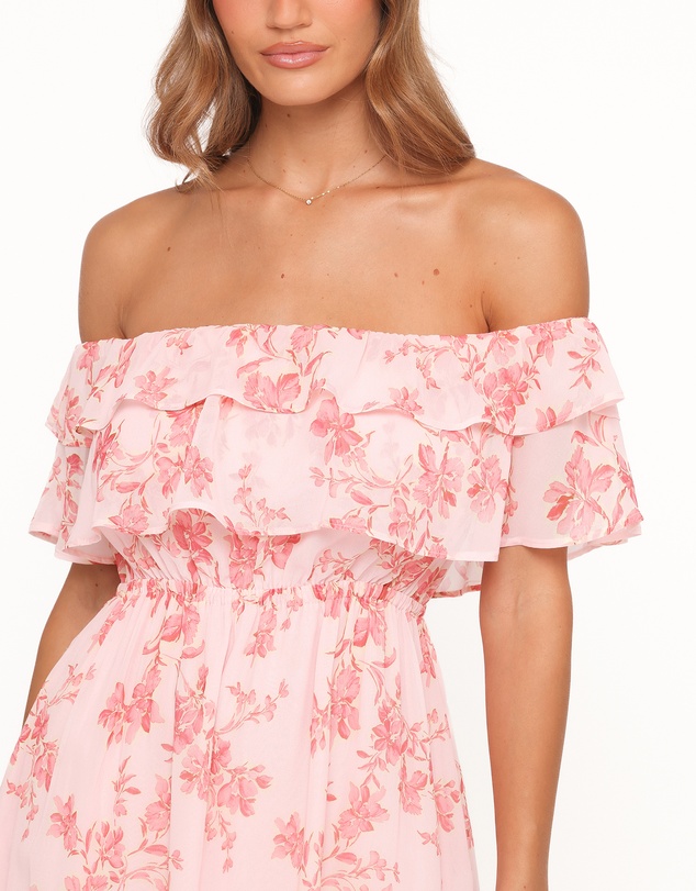 Petal & Pup - Majesty Maxi Dress - Rose Pink Floral