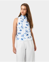 Forcast - Tessie Halter Tie Top