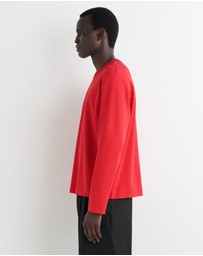 COS - Relaxed Jersey Interlock Long Sleeve T-Shirt