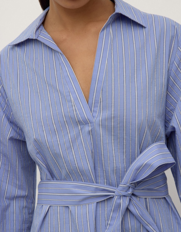 Assembly Label - Erina Stripe Mini Shirt Dress