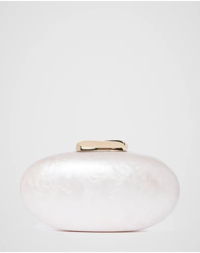 Forever New - Patty Oval Pearl Hardcase Clutch