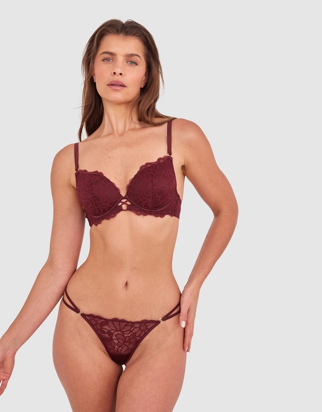 Bras N Things - Daisy Lightly Lined Bra - Berry