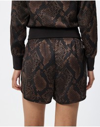 adidas Originals - Snake Print Satin Shorts - ICONIC EXCLUSIVE