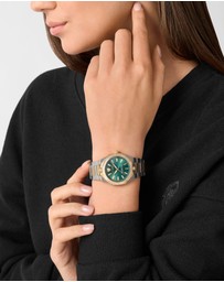 Plein Sport - PLEIN METRONAUT 36mm Green Dial and Silver two-tone bracelet