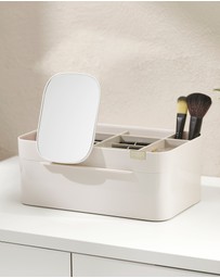 Joseph Joseph - Viva Large Cosmetic Organiser with Removable Mirror (Shell)