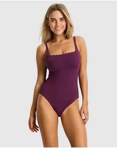 Sea Level Australia - Scalloped Square Neck Bralette One Piece