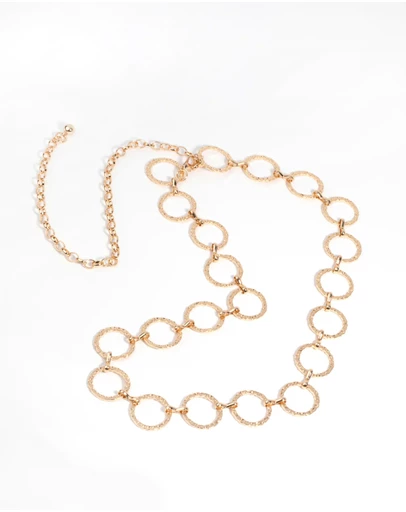 Lovisa - Gold Circle Chain Belt
