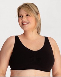 Ava & Audrey  - Underbliss by Ava & Audrey Seamless Bamboo Blend Comfort Wire-Free Bra 2 Pack