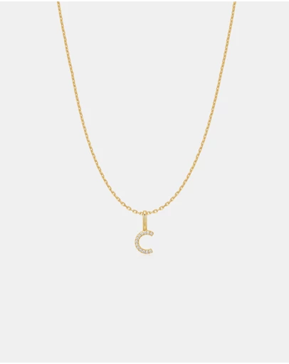 Ania Haie - Ania Haie Gold Letter C Initial Necklace